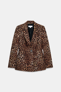 FITTED ANIMAL PRINT BLAZER - Zara фото 7
