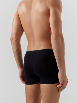 Цена за 2 штуки! ТРУСЫ МУЖСКИЕ черный +печать3 411134