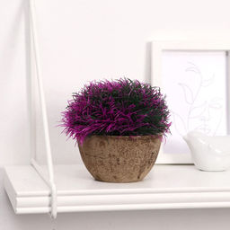 Искусственный цветок в горшке Травка, 13?11 см, МИКС