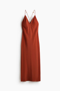 Vestido de crep? con detalle de cuentas