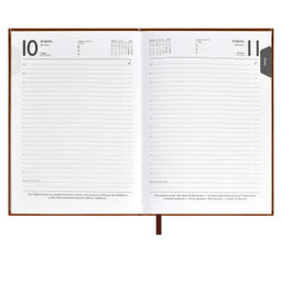 Ежедневник датированный 2024 ESCALADA, А6+, 176 л., арт. 63793/ 20 САРИФ-ЭКОНОМ КОРИЧНЕВЫЙ  фото 9