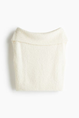 Top off-the-shoulder de punto
