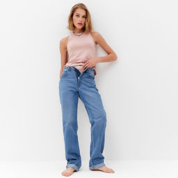 Джинсы женские бойфренды MINAKU SELVEDGE denim, размер 40, синие