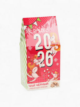 Подарочный чай Яркого 2026 со вкусом имбирного пряника, 50 г - Фабрика счастья фото 2