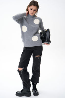 Свитер Зои (серый) - Эльза фото 2