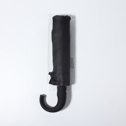 Зонт полуавтоматический «Мрак», эпонж, 3 сложения, 8 спиц, R=47/55 см, d=94 см, чёрный