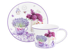 Чайн. пара 2 пр. 270 мл 12,5*9,5*7 см Лаванда NEW BONE CHINA - Elan gallery фото 6