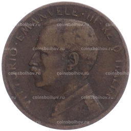 Монета 2 чентезимо 1911 года Италия