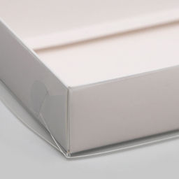 Цена за 2 шт. Кондитерская упаковка, коробка белая с PVC крышкой, 18×10×3 см