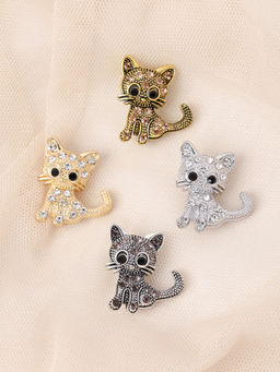 Брошь Кошка / 6486 /уп 12/микс - ГалеонТрейд фото 2