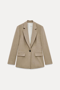 STRAIGHT BLAZER WITH PADDED SHOULDERS - Zara фото 2