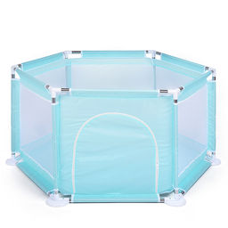 Манеж детский шестигранный (113*130*65) цвет бирюзовый