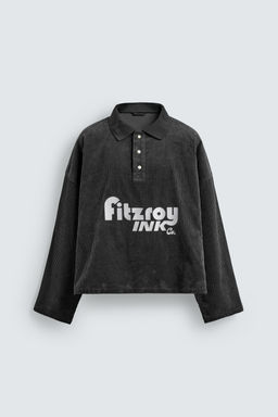 EMBROIDERED CORDUROY POLO SHIRT