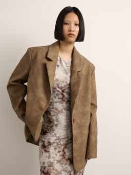 Платье с вырезом халтер из сетки - Mollis фото 3