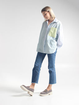 Лоферы туфли 173.1453be.Серый замок замша