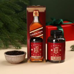 Чай чёрный С Новым годом, вкус: лимон, 50 г.