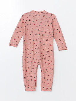 Bisiklet Yaka Uzun Kollu ?i?ekli K?z Bebek Tulum - Waikiki фото 2