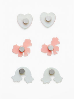 Серьги-клипсы детские на магните Выбражулька «Ассорти», 3 пары