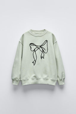 SWEATSHIRT WITH BOW - Zara фото 2