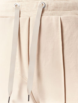Брюки Vilatte из хлопка бежевый  фото 2
