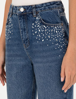 _ndigo Mom High Waist Fit Jean Pantolon