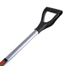 Лопата пластиковая, ковш 505 × 340 мм, с оцинкованной планкой, алюминиевый черенок, «Буран»