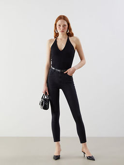 Beli Kemerli J?piter S?per Skinny Fit Kad?n Jean Pantolon