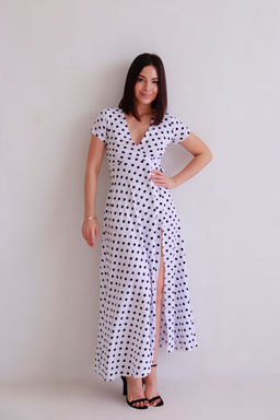 Martichelli Платье белое в горошек  фото 6