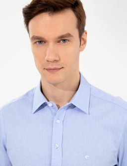 Mavi Slim Fit Uzun Kollu G_mlek