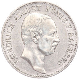 Монета 2 марки 1906 года Е Германия (Саксония)