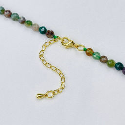 Колье из Мохового агата с подвеской