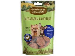 Деревенские лакомства для мини-пород Медальоны из ягненка 55г