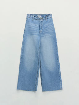 Джинсы укороченные с высокой посадкой ZR2604092323-101 / Zarina