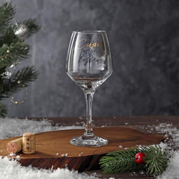 Бокал для вина с надписью «Сияй», 350 мл