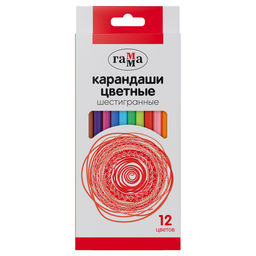 Карандаши ГАММА 12цв. (2001244_12)