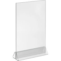 Ценникодержатель настол Комус под меню,треуг.осн.ACR-MENU HOLDER А4,10шт/уп