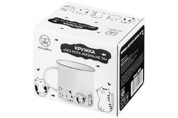 Кружка 240 мл 11*8*8 см БЕЗ КОТА ЖИЗНЬ НЕ ТА Жизнь котят NEW BONE CHINA - Elan gallery фото 7