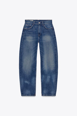 HIGH-WAIST TRF BARREL JEANS - Zara фото 5