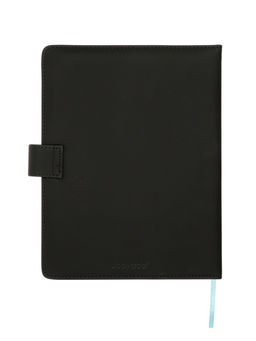 Дневник школьный 1-11 класс, ляссе, обложка искусственная кожа, с хлястиком, чёрный