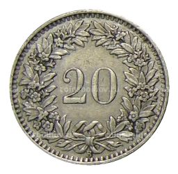 20 раппенов 1939 года Швейцария