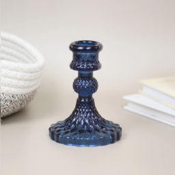 Цена за 4 шт. Подсвечник "Элисон" 8*10,5 см, Сапфир