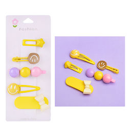 Набор заколок для волос "Смайлики" в пакете