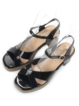 08-PEAG87-2 BLACK Босоножки женские (натуральная кожа) - Фабричный китай фото 3