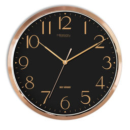 Настенные часы Mirron круглые золотые P3263ABL