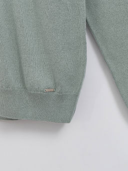 CONTE Джемпер из пряжи с хлопком и модалом LDK 139 smoke green