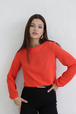 Блуза прямого силуэта с вырезом лодочка - Martichelli фото 28