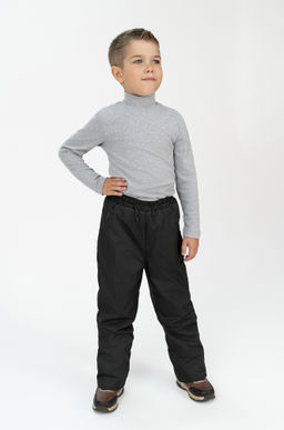 Брюки на поясе черные - Arctic kids фото 8