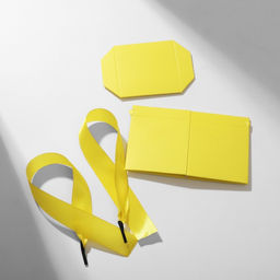 Цена за 12 шт. Коробочка подарочная складная «Презент», 6×6×6 см, желтый