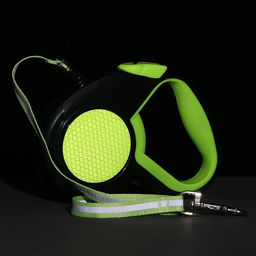 Рулетка Пижон светоотражающая, 3 м, до 15 кг, трос, прорезиненная ручка, зелёная  фото 6