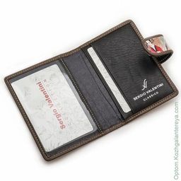 Женская кожаная визитница Sergio Valentini СВ 8138/1-010  фото 7